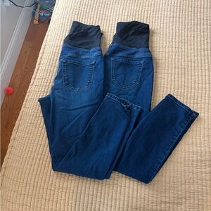 Three pairs of maternity jeans